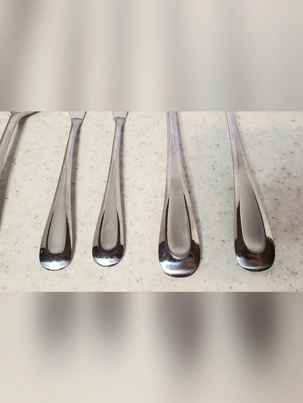 Oneida Satin Sand Dune 6 Pc Serving Flatware Set Forks Spreaders Spoons